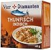 Vier Diamanten Thunfischstücke indische Art, 4er Pack (4 x 160 g)