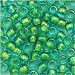 Toho Round Seed Beads 6/0 #307 ‘Aqua/Opaque Yellow Lined’ 8 Gram Tube
