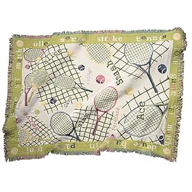 Tennis Terms Cotton Throw