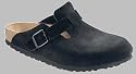 Birkenstock Clogs ''Boston'' aus Velours in schwarz Gr&ouml;&szlig;e 46.0 mit normalem Fussbett