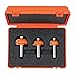 CMT 837.501.01 3-Piece Cove Bit Set, 1/2-Inch Shank