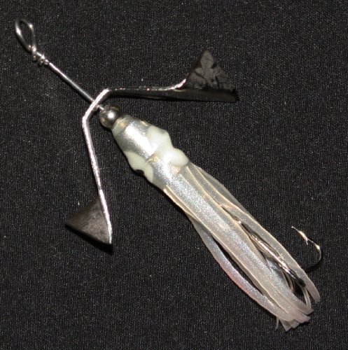 1/4 oz. White Squidy Inline Spinner Bait