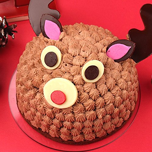 クリスマスケーキ 立体ケーキ「トナカイのショコラケーキ」 オーガニックサイバーストア