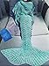 MOFANG FAMILY Soft Mermaid Tail Blanket Sofa Quilts Sleeping Bag for kids Adult 71