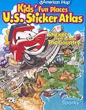 Kids' Fun Places U.S. Sticker Atlas: Stickers from Across the Country [With Stickers] (American Map)