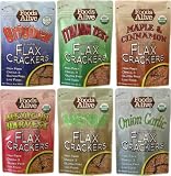 Foods Alive Flax Cracker Variety Pack (6 flavors), 4-Ounce (Pack of 6)