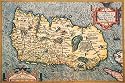 Art Poster, Map of Ireland - 27.5 x 18.75