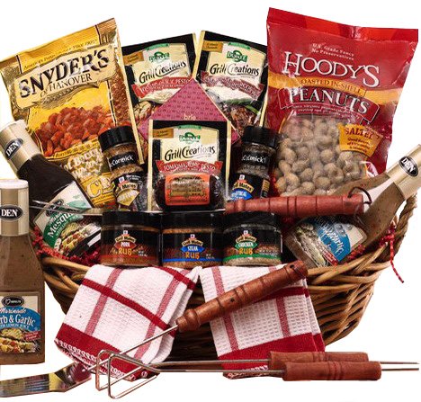 Grilling Creations Spice it Up Right BBQ Sauce & Fixins' Gift Basket - The Perfect Gift For Him!