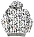 Insane Clown Posse All Over Clowns White Mens Zip-up Hoodie Sweatshirt Jacket