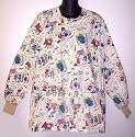 Patriotic Animals Scrub Jacket