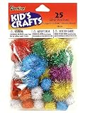 Darice Pom Poms glitter pack of 25
