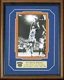 Patrick Ewing Autographed/Hand Signed New York Knicks Basketball Framed 8x10 Photo (PSA/DNA)