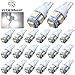 YITAMOTOR T10 Wedge 5050 5SMD White LED Light bulbs W5W 158 192 168 194(Pack of 20)