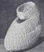 Vintage Knitting PATTERN to make - Ankle Baby Booties Soft Shoes. NOT a finished item. This is a pat