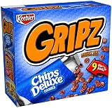 Gripz Chips Deluxe Chocolate Chip Cookies, 8.1-Count Packages (Pack of 6)