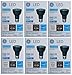 GE LED 7 Watt (70 Watt Equivalent) Indoor Floodlight Bulbs, PAR20 35 Degree Beam, Medium Screw (E26) Base, 500 Lumens, 22.8 Year Life, Black (6 Pack)
