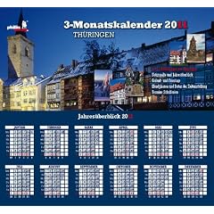 Drei-Monatskalender Th�ringen 2011: Praktischer Monatsplaner mit th�ringischem Kalendarium