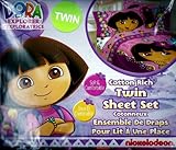 Dora the Explorer Flower Patch Twin Sheet Set