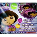 Dora the Explorer 3 Piece Twin Sheet Set Flower Patch