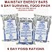 Mainstay Emergency Food Rations 2400 Calorie Bars, Enriched with Vitamins & Minerals (Pack of 3)