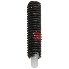 Jergens 10810 Steel Ball Plunger, Low Carbon Steel, 3/8" Thread