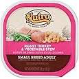 NUTRO Small Breed Adult Roast Turkey and Vegetable Stew Dog Food Trays (Pack of 24)