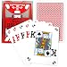 Copag Poker Size Peek Index Texas Holdem Playing Cards (Single Red Deck)