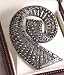 Fashion brooch with faux marcasite style