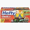 Hefty E8-6720 39-Gallon Cinch Sak Lawn & Leaf Bags - 18 Count