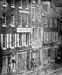 Chestnut Street, Philadelphia, 1843 16x20 Photographic Print from the Library of Congress Collection