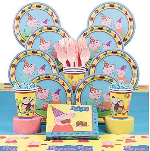 Peppa Pig Deluxe Kit Serves 8 by ANYTIME COSTUMES