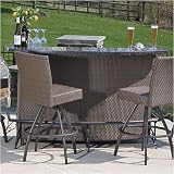Alfresco Home Vento Outdoor Bar with Granite Top