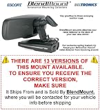 BlendMount Your Beltronics / Escort Radar Detector. High Quality Custom Mount