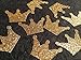 100 Gold Glitter Crown Confetti Table Decor