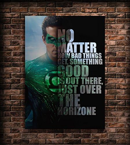 Green Lantern Lantern Famous People Quotes Print (A4 8x12 inches )