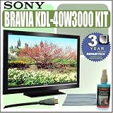Sony Bravia KDL40W3000 40 Inch 1080P LCD HDTV Deluxe Outfit Outfit - Sony AKDL40W3000K2