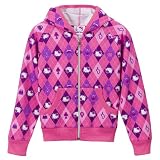 Girls' Hello Kitty Argyle Hoodie - Pink/ Purple