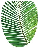 Toilet Tattoos TT-1500-O Palm Frond Design, Elongated