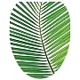 Toilet Tattoos TT-1500-O Palm Frond Design Elongated
