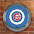 Chicago Cubs Team 14" Neon Clock MLB Baseball Fan Shop Sports Team Merchandise