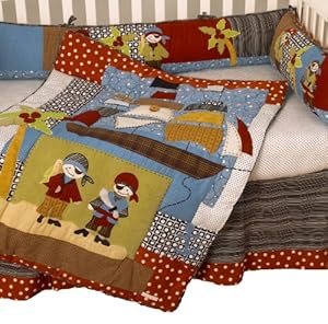 Cotton Tale Designs Pirates Cove 4 Piece Crib Bedding Set