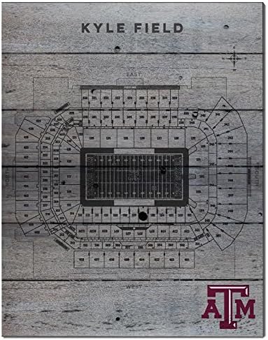Stadium Seating Chart Wall Plaque 16" by 20" (Texas A&amp;M)