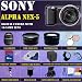 Sony Alpha NEX-5 Interchangeable Lens Digital Camera (Black) With Sony E-series 18-55mm f/3.5-5.6 OSS Lens w/Shade + HUGE ACCESSORIES PACKAGE INCLUDING WIDE ANGLE MACRO LENS + 2X TELEPHOTO + 3 PC FILTER KIT + 16GB SDHC MEMORY CARD + EXTENDED LONG LIFE BATTERY + CARRYING CASE + TRIPOD + LENS HOOD + LENS CAP KEEPER & MUCH MORE!!