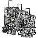 American Flyer Animal Print 5-Piece Luggage Set (Zebra Black)