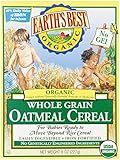 Earth's Best Organic, Whole Grain Oatmeal Cereal, 8 Ounce (Pack of 12)