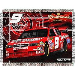 Kasey Kahne #9 NASCAR Fuel" Woven Tapestry Throw Blanket (48"x60") )"