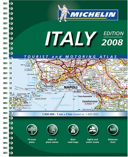 City Travel Guides Discounted  Books : MOT Atlas Italy A4 spiral (Michelin Tourist & Motoring Atlases) (Michelin Tourist & Motoring Atlases)