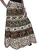 Boho Gypsy Long Wrap Around Skirt Animal Printed Womens Maxi Wrap Skirt