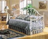 Fashion Bed Group Calais Metal Daybed in Antique White Finish