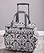 The Lakeside Collection Rolling Sewing Machine Tote - Damask